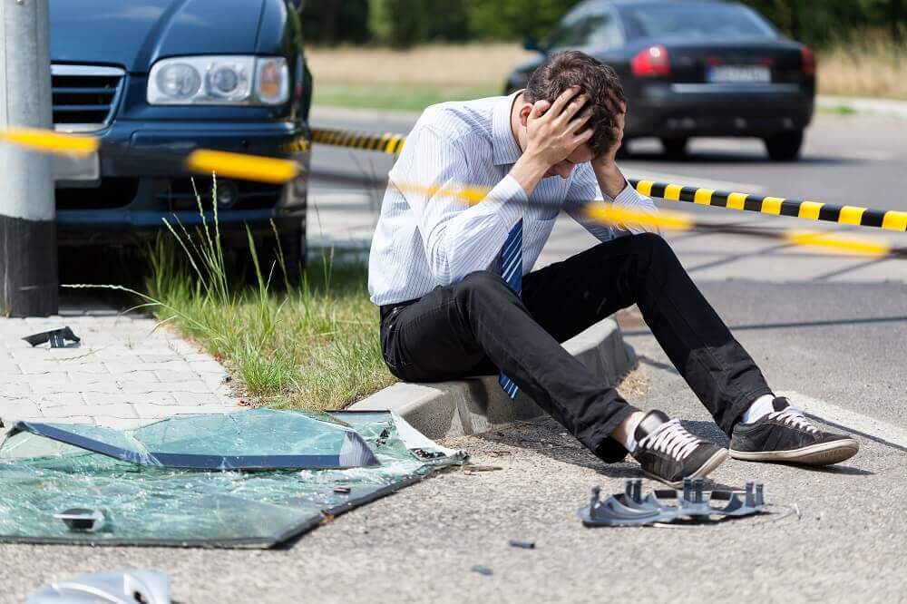 Problematic uninsured driver worried on the car accident he involved.